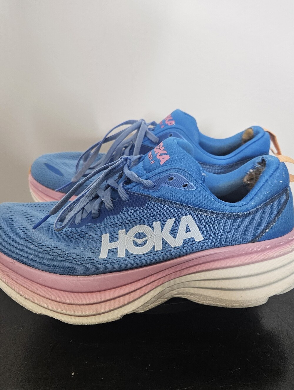 Hoka Bondi 8 Women's Running Shoes Coastal Sky/All Aboard Size 9 Sneaker - Picture 7 of 8